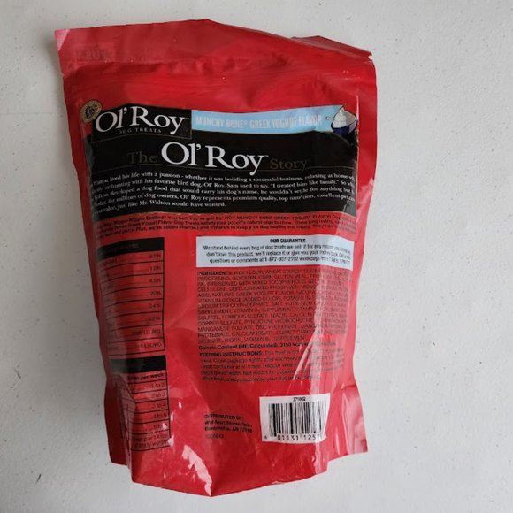 Dog Ol Roy Munchy Bone Dog Treats Greek Yogurt 2 Oz 7 Count Poshmark